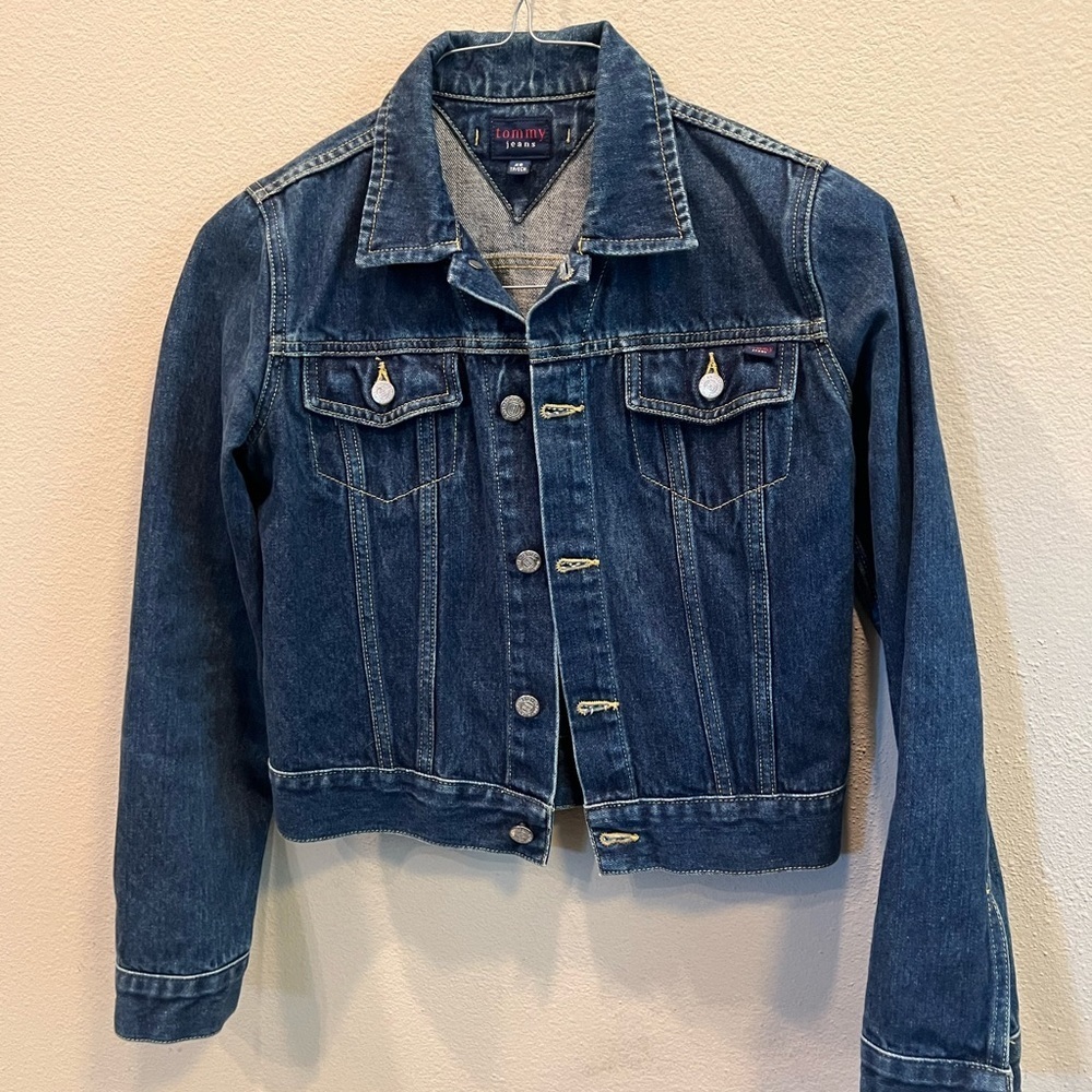 Vintage Women Tommy Hilfiger Denim Jeans Jacket Size